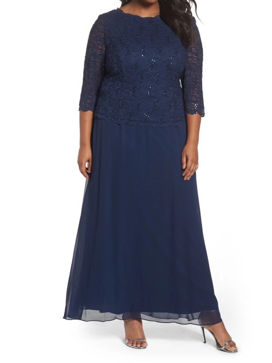 Alex Evenings Dresses & Skirts - Alex Evenings Mock Two-Piece A-Line Gown NWT Size 24W